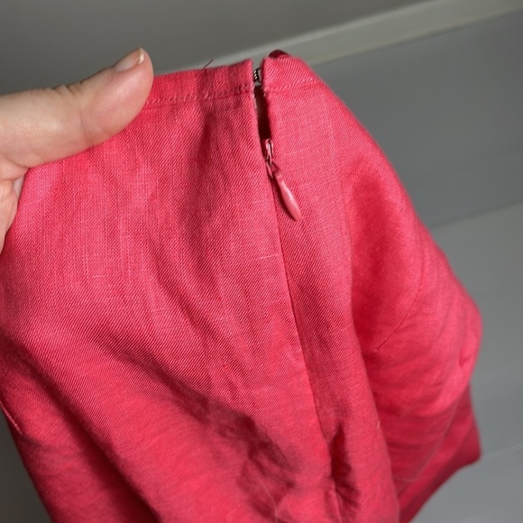 Nikki Valenti Irish linen floral embroidered palazzo pants women size 14 - Picture 11 of 11